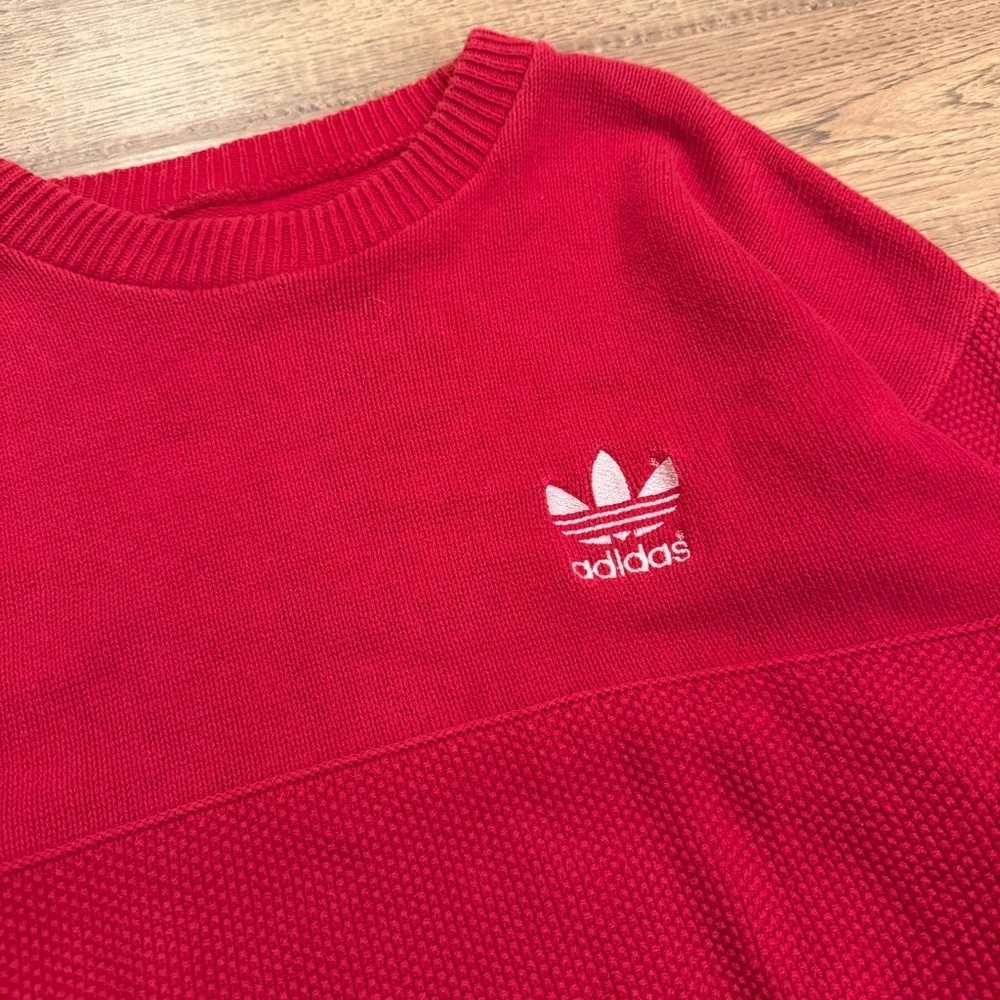 Vtg 80s Indiana HOOSIERS Knit Basketball Bobby Knight Sweater adidas IU XL/L EUC - Picture 2 of 7
